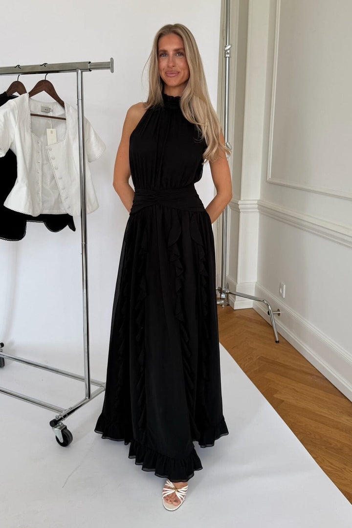 BYIC x Molly&My - Tianaic Maxi Dress A25246 - Black Kjoler 