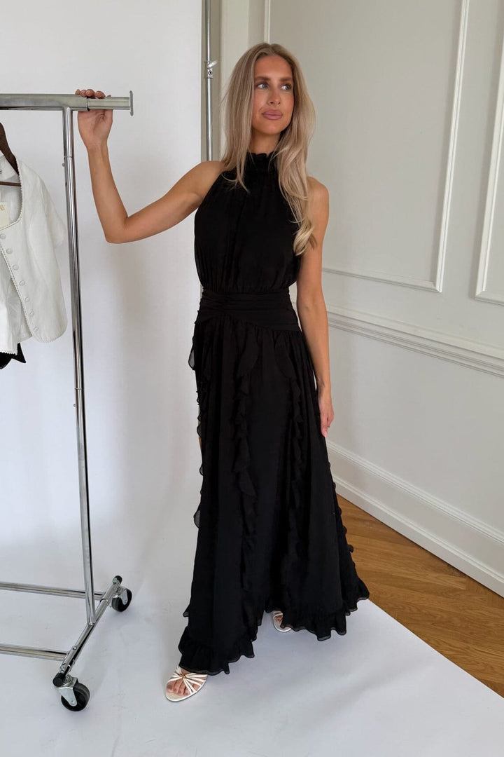 BYIC x Molly&My - Tianaic Maxi Dress A25246 - Black Kjoler 