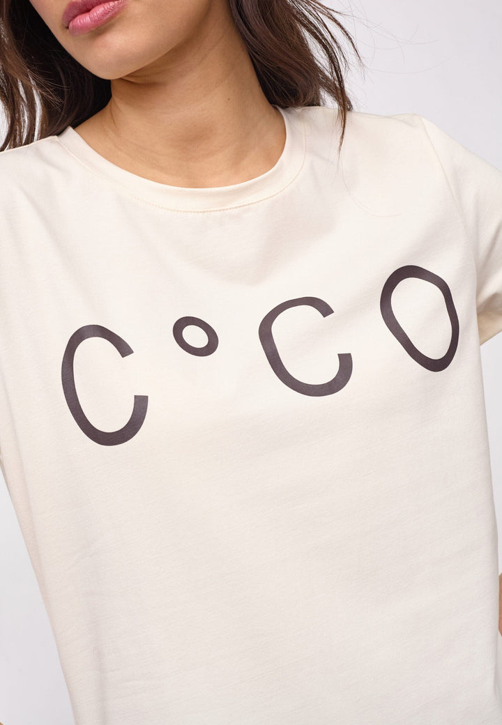 Co´Couture - 33200 Signaturecc New Tee 500100 - 10004 - Pearl T-shirts 