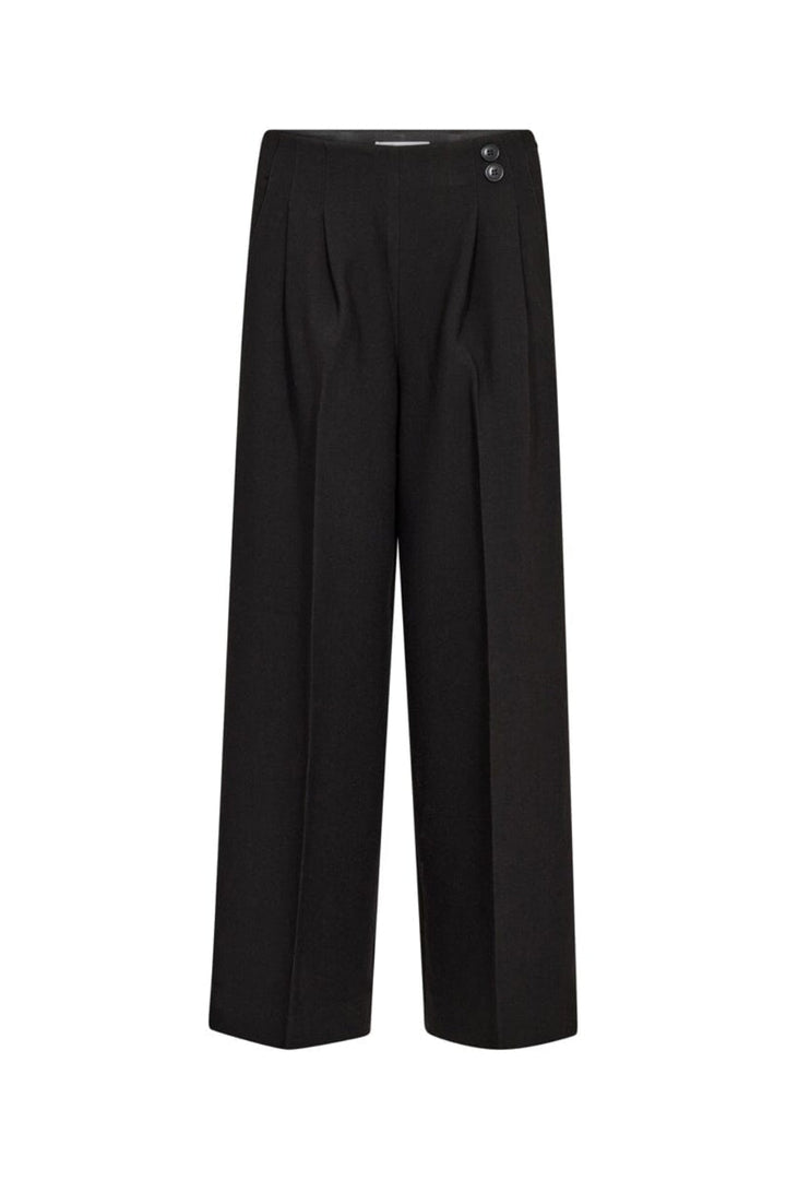 Co´Couture - Acilecc Pleat Pant 41225 - 96 - Black