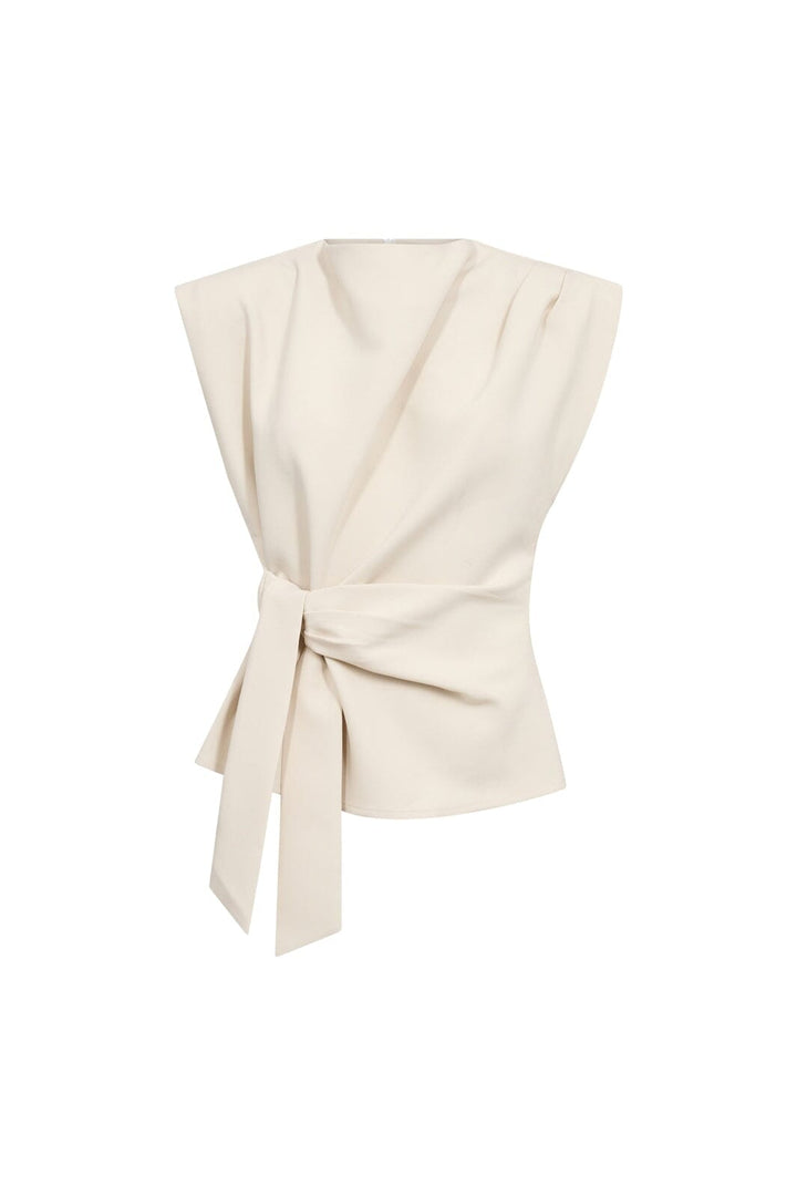 Co´Couture - Acilecc Pleat Top 45197 - 199 - Bone