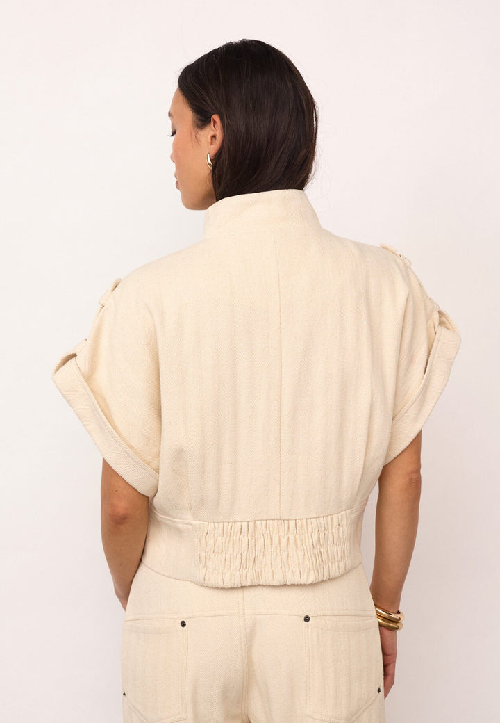 Co´Couture - Calincc Vest 500116 - 10003 - Creme Veste 