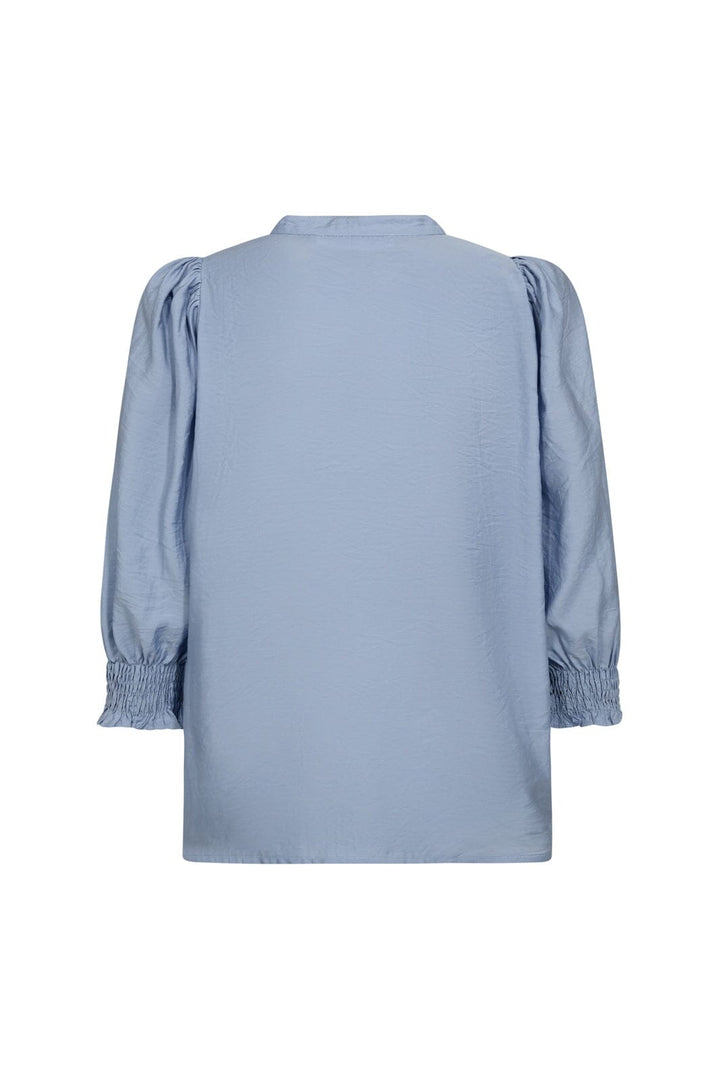 Co´Couture - Callumcc Lace Puff V-Shirt 45173 - 23 - Pale Blue