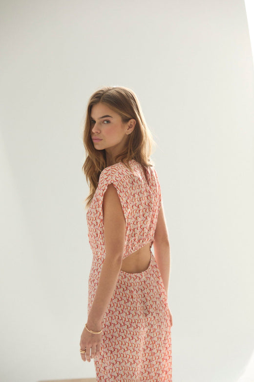Co´Couture - Carminecc Padded Dress 46086 - 66 - Flame Kjoler 