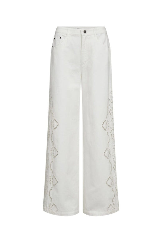 Co´Couture - Colettecc Embroidery Pant 40055 - 11 - Off White