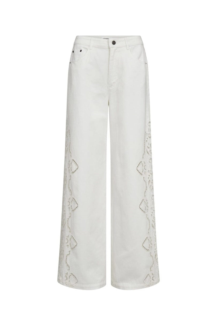 Co´Couture - Colettecc Embroidery Pant 40055 - 11 - Off White