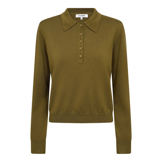 Co´Couture - Corycc Padded Polo Knit 500212 - 60007 - Fern Green Skjorter 