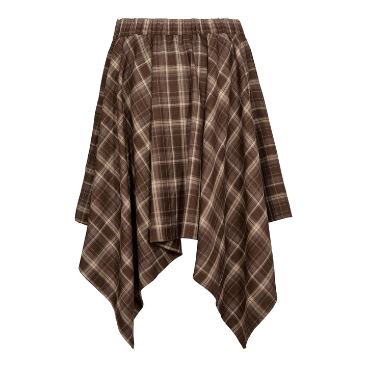 Co´Couture - Dagnycc Check Tie Skirt 500069 - 20002 - Brown Nederdele 