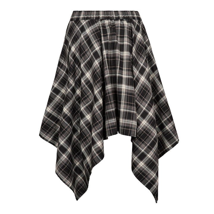Co´Couture - Dagnycc Check Tie Skirt 500069 - 65001 - Black Nederdele 