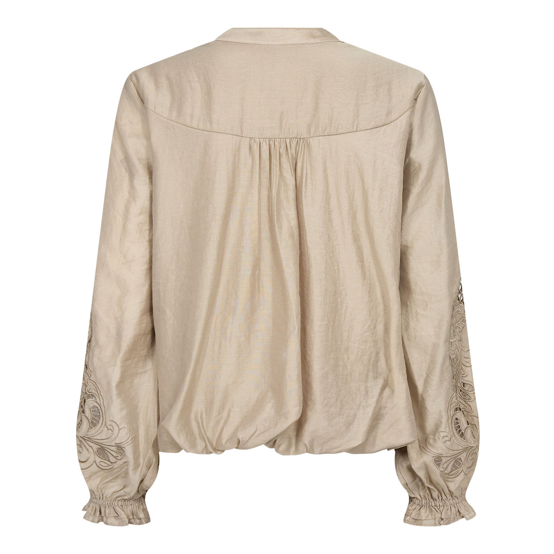 Co´Couture - Delincc Balloon Emb Shirt 500204 - 20014 - Mink Skjorter 