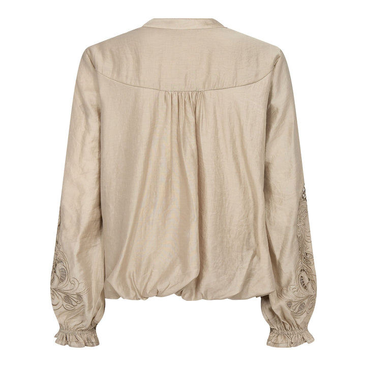 Co´Couture - Delincc Balloon Emb Shirt 500204 - 20014 - Mink Skjorter 