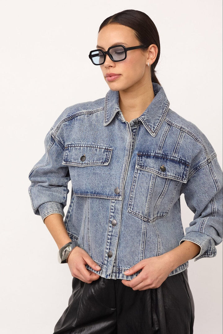 Co´Couture - Denicecc Denim Jacket 500077 - 45007 - Bleach Denim Jakker 
