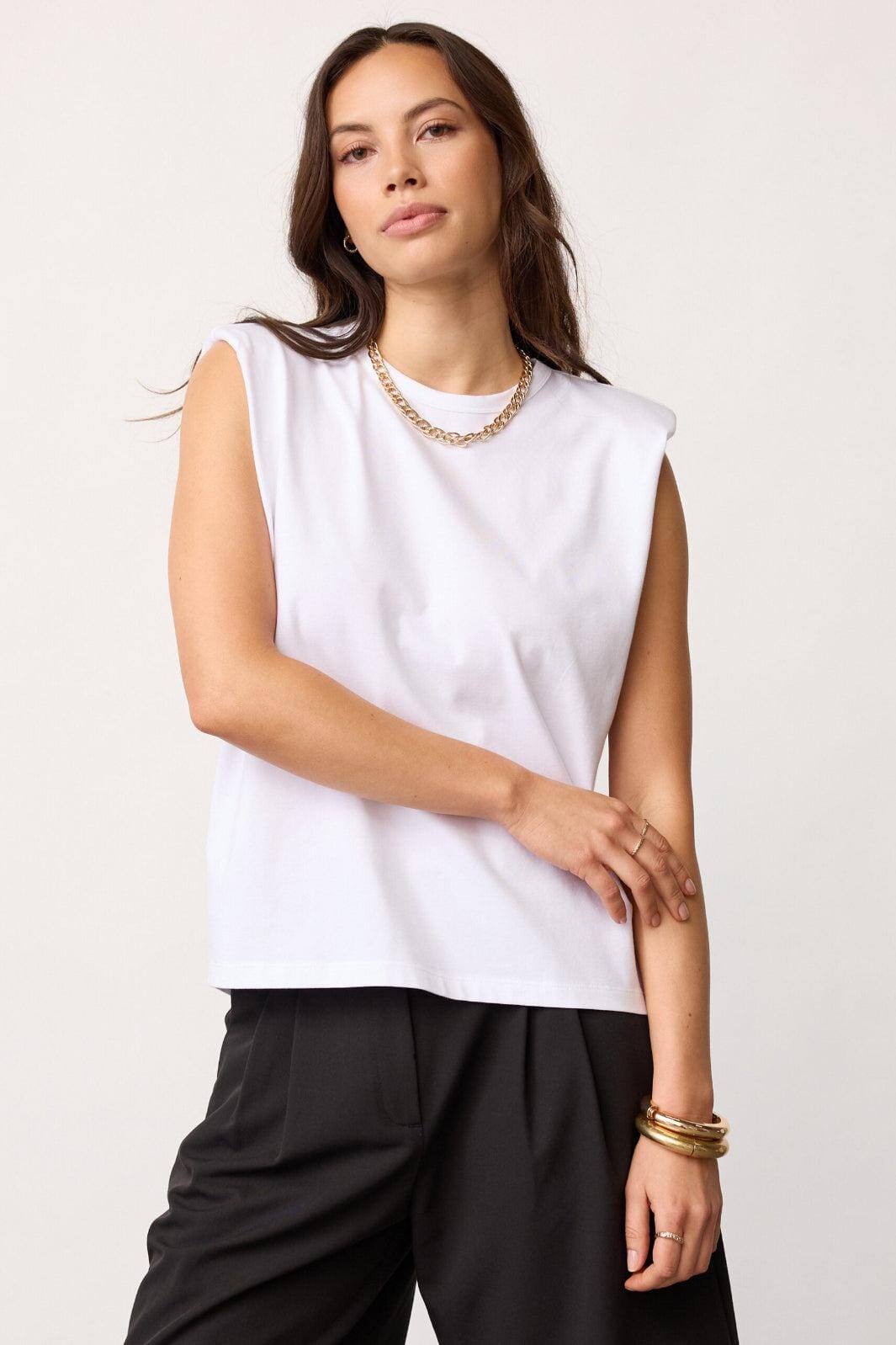 Co´Couture - Eddiecc Tee 43037 - 4000 - White T-shirts 