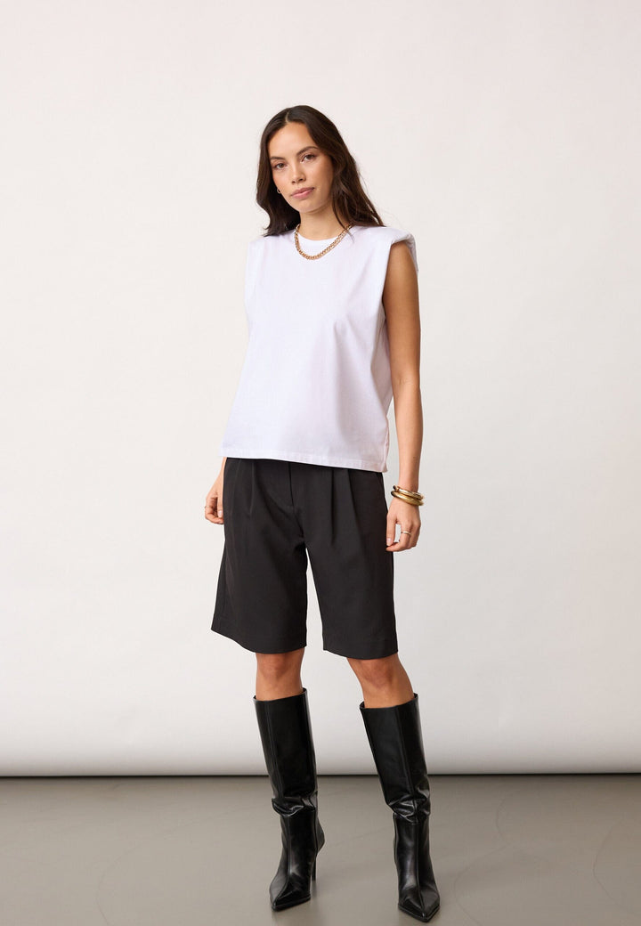 Co´Couture - Eddiecc Tee 43037 - 4000 - White T-shirts 
