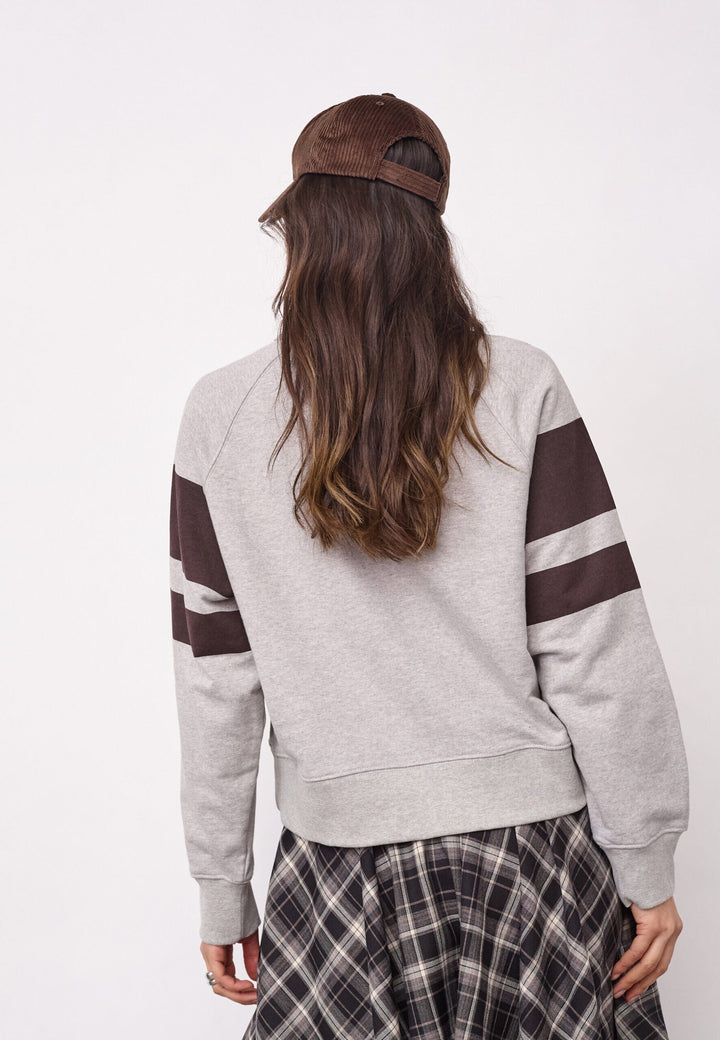 Co´Couture - Eriscc College Sweat 500072 - 65006 - Grey Melange Sweatshirts 