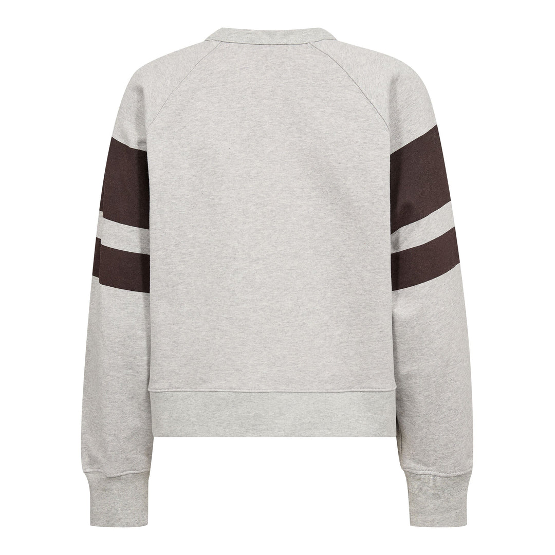 Co´Couture - Eriscc College Sweat 500072 - 65006 - Grey Melange Sweatshirts 