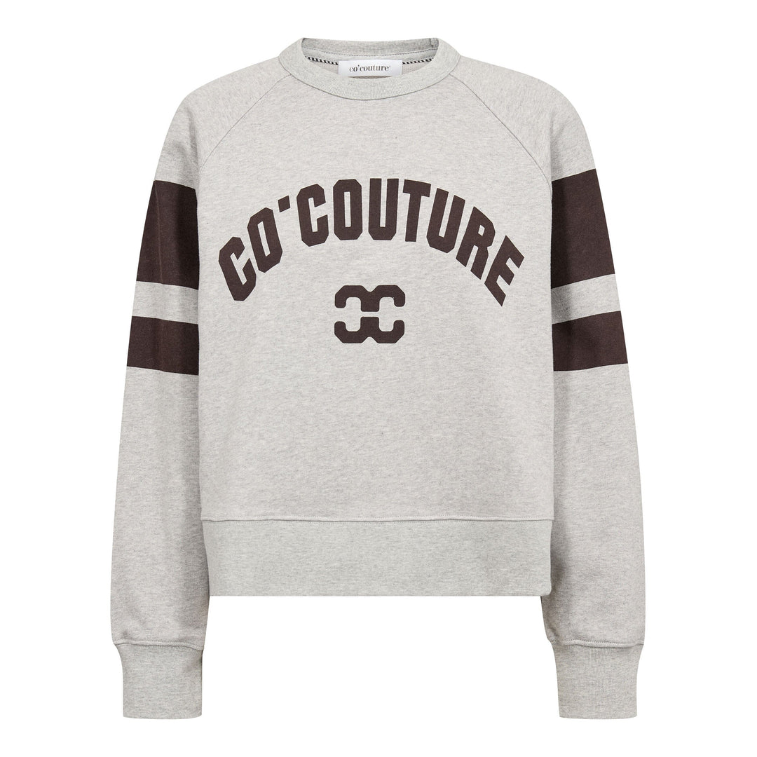 Co´Couture - Eriscc College Sweat 500072 - 65006 - Grey Melange Sweatshirts 