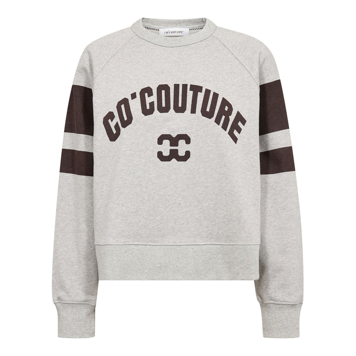 Co´Couture - Eriscc College Sweat 500072 - 65006 - Grey Melange Sweatshirts 