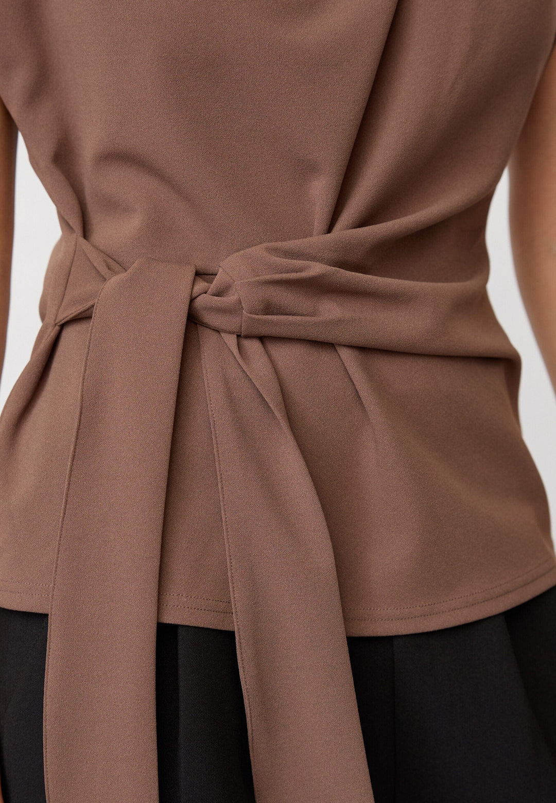 Co´Couture - Falconcc Pleat Top 45182 - 154 - Walnut Toppe 