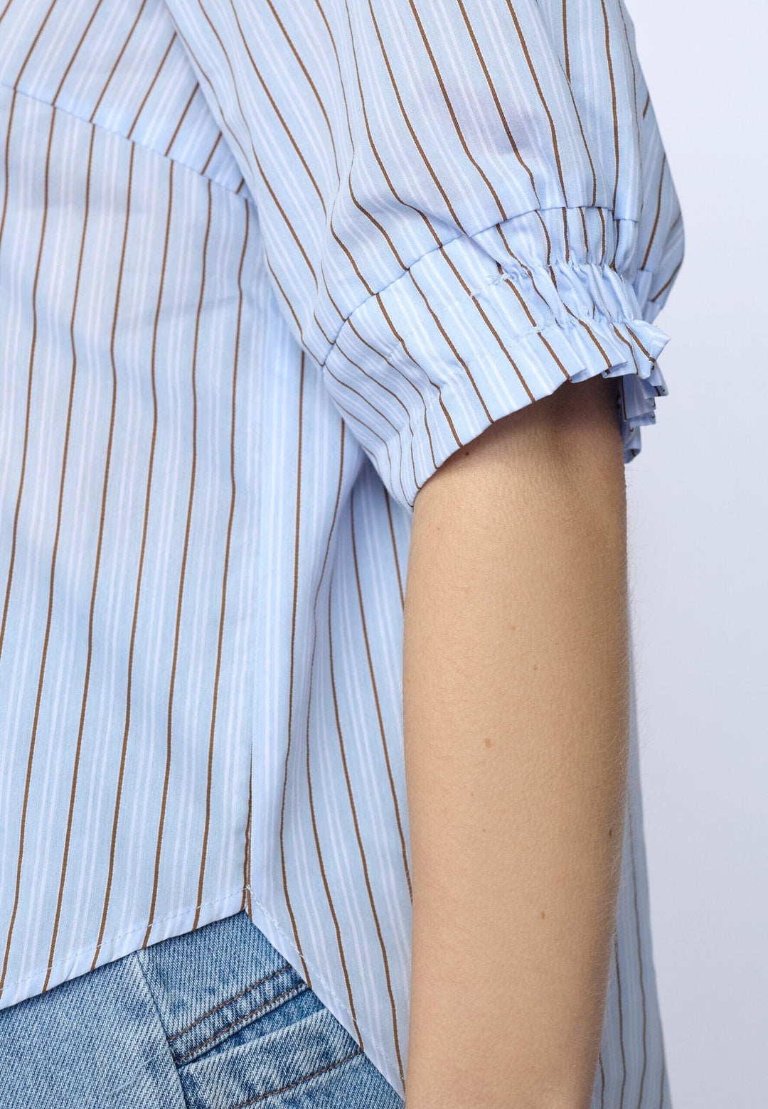 Co´Couture - Felinecc Ss Shirt 45186 - 23 - Pale Blue Skjorter 