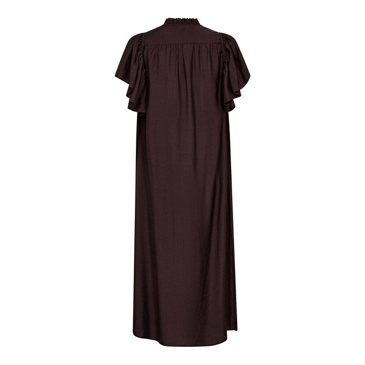 Co´Couture - Heracc Ss Frill Dress 36421 - 83 - Mocca Kjoler 