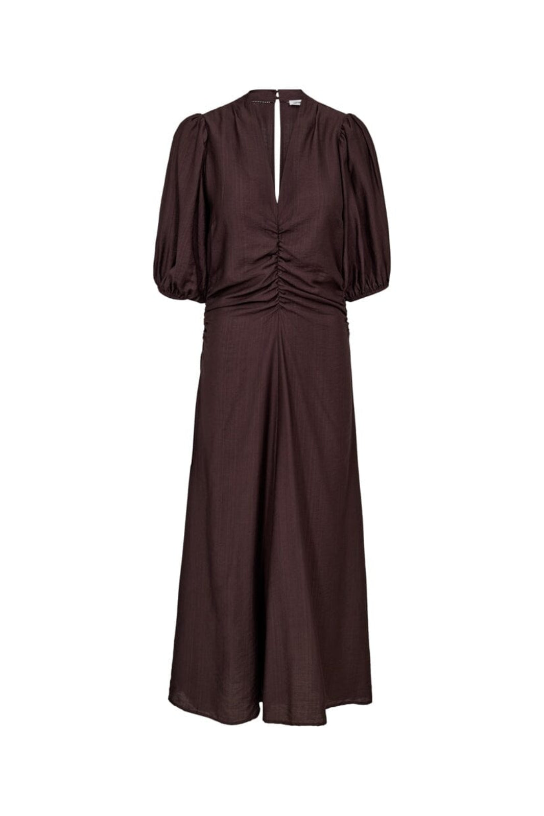 Co´Couture - Heracc Ss Puff Dress 46093 - 145 - Dark Brown