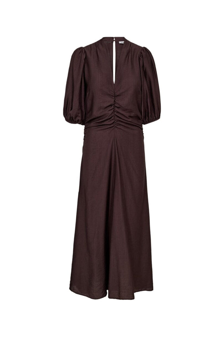 Co´Couture - Heracc Ss Puff Dress 46093 - 145 - Dark Brown