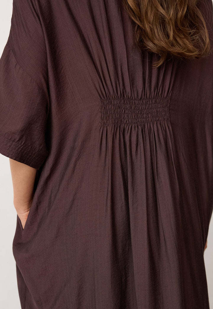 Co´Couture - Heracc Tunic V-Dress 46103 - 145 - Dark Brown Kjoler 