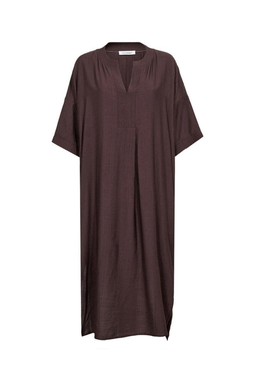 Co´Couture - Heracc Tunic V-Dress 46103 - 145 - Dark Brown