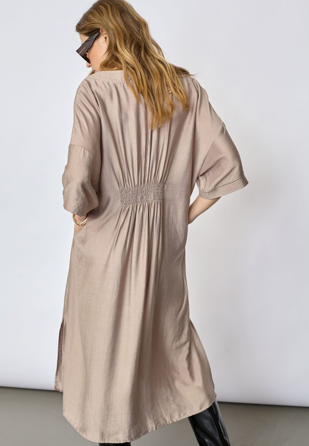 Co´Couture - Heracc Tunic V-Dress 46103 - 154 - Walnut Kjoler 