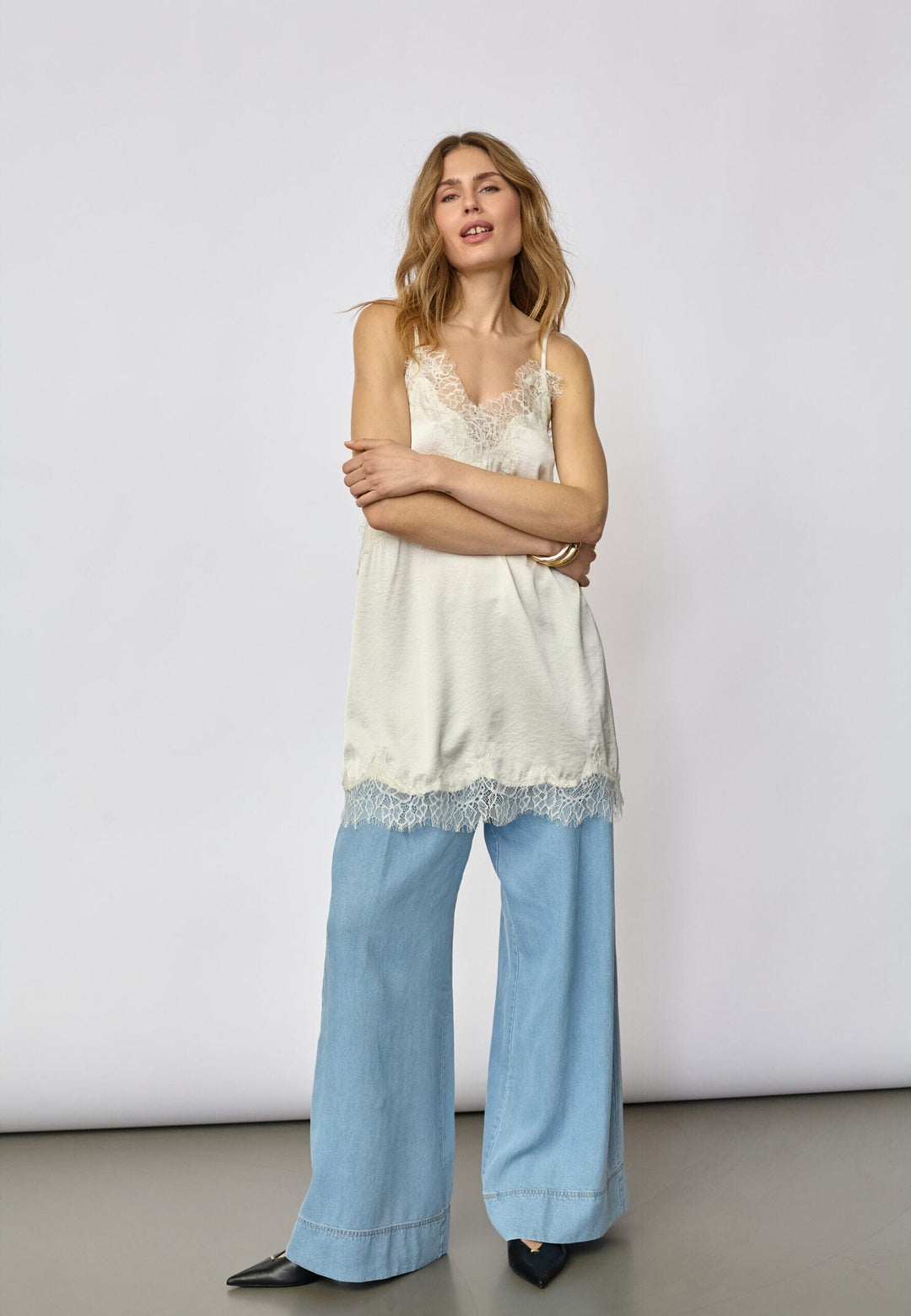 Co´Couture - Iduncc Lace Crop Dress 46107 - 11 - Off White Kjoler 