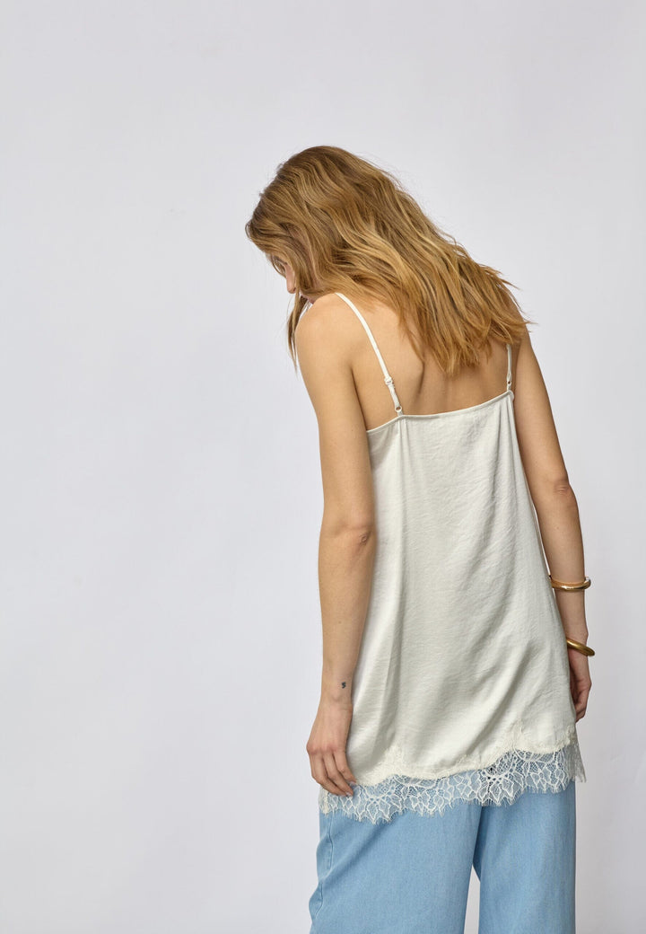 Co´Couture - Iduncc Lace Crop Dress 46107 - 11 - Off White Kjoler 