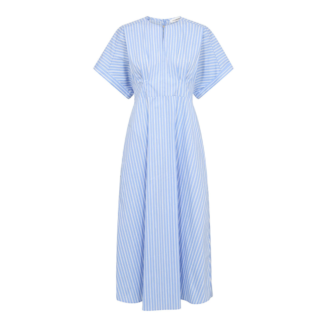 Co´Couture - Kaiocc Stripe Dress 46120 - 23 - Pale Blue Kjoler 