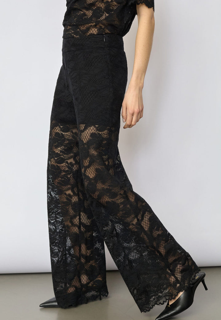 Co´Couture - Lannycc Lace Pant 41155 - 96 - Black Bukser 