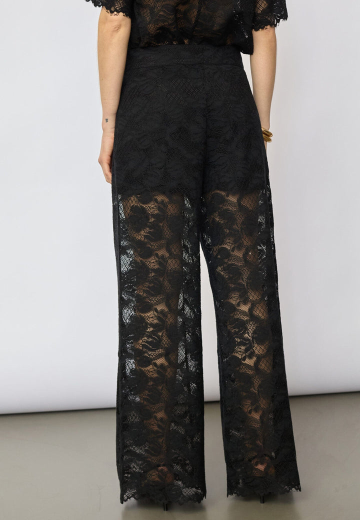 Co´Couture - Lannycc Lace Pant 41155 - 96 - Black Bukser 