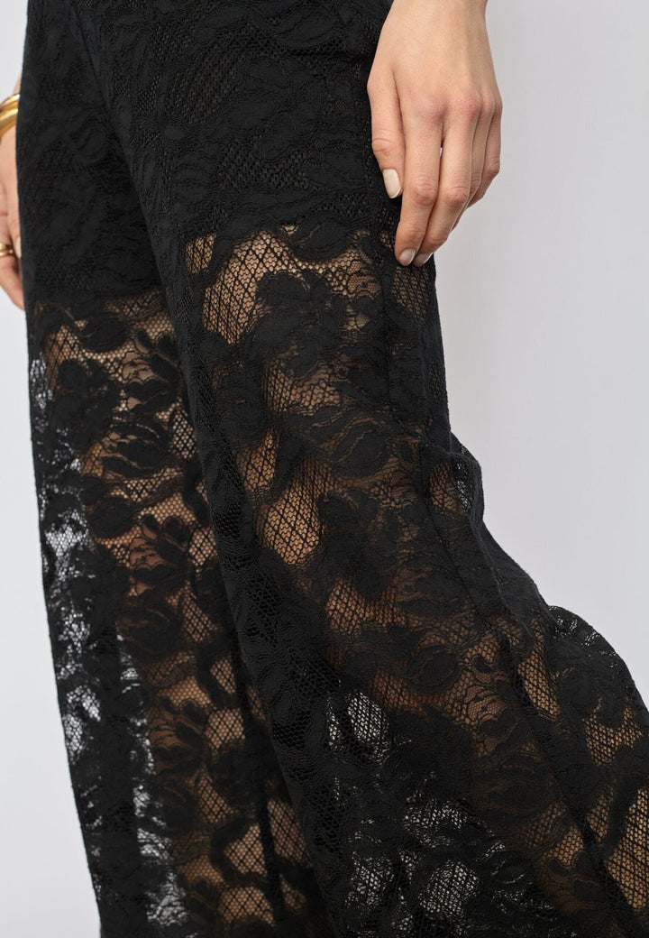 Co´Couture - Lannycc Lace Pant 41155 - 96 - Black Bukser 