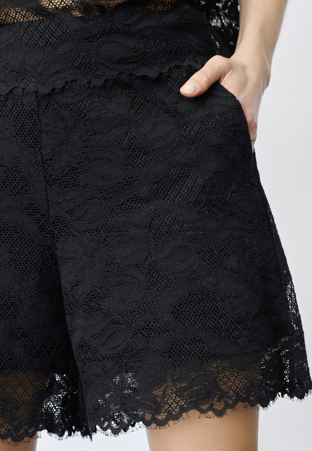 Co´Couture - Lannycc Lace Shorts 41159 - 96 - Black Shorts 