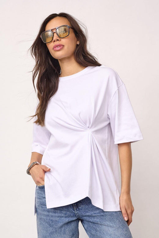 Co´Couture - Medaxcc Asym Tee 500086 - 10001 - White T-shirts 