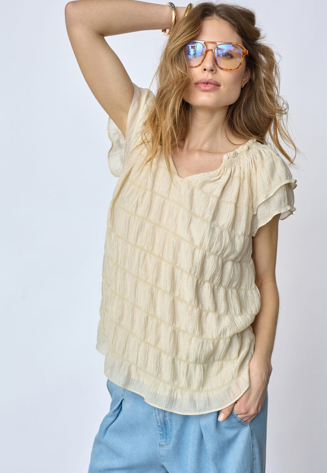 Co´Couture - Michacc Sunrise Top 45112 - 320 - Bisquit Toppe 