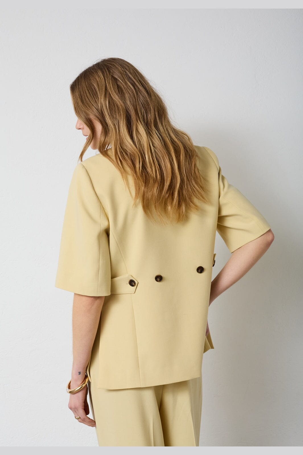Co´Couture - Nilancc Fitted Ss Blazer 40026 - 171 - Paleyellow