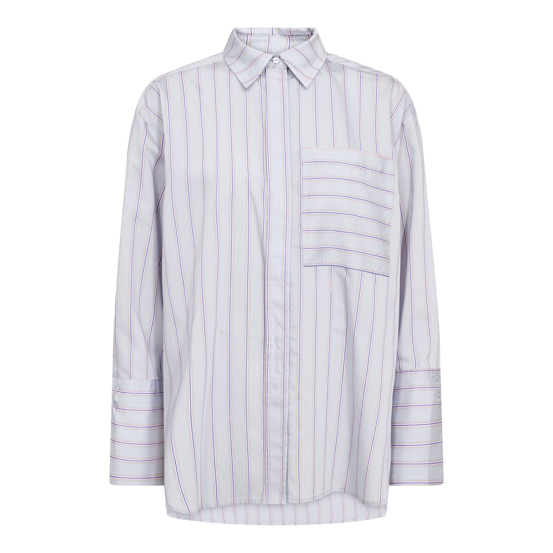 Co´Couture - Noliecc Stripe Shirt 500022 - 40004 - Pale Blue Skjorter 
