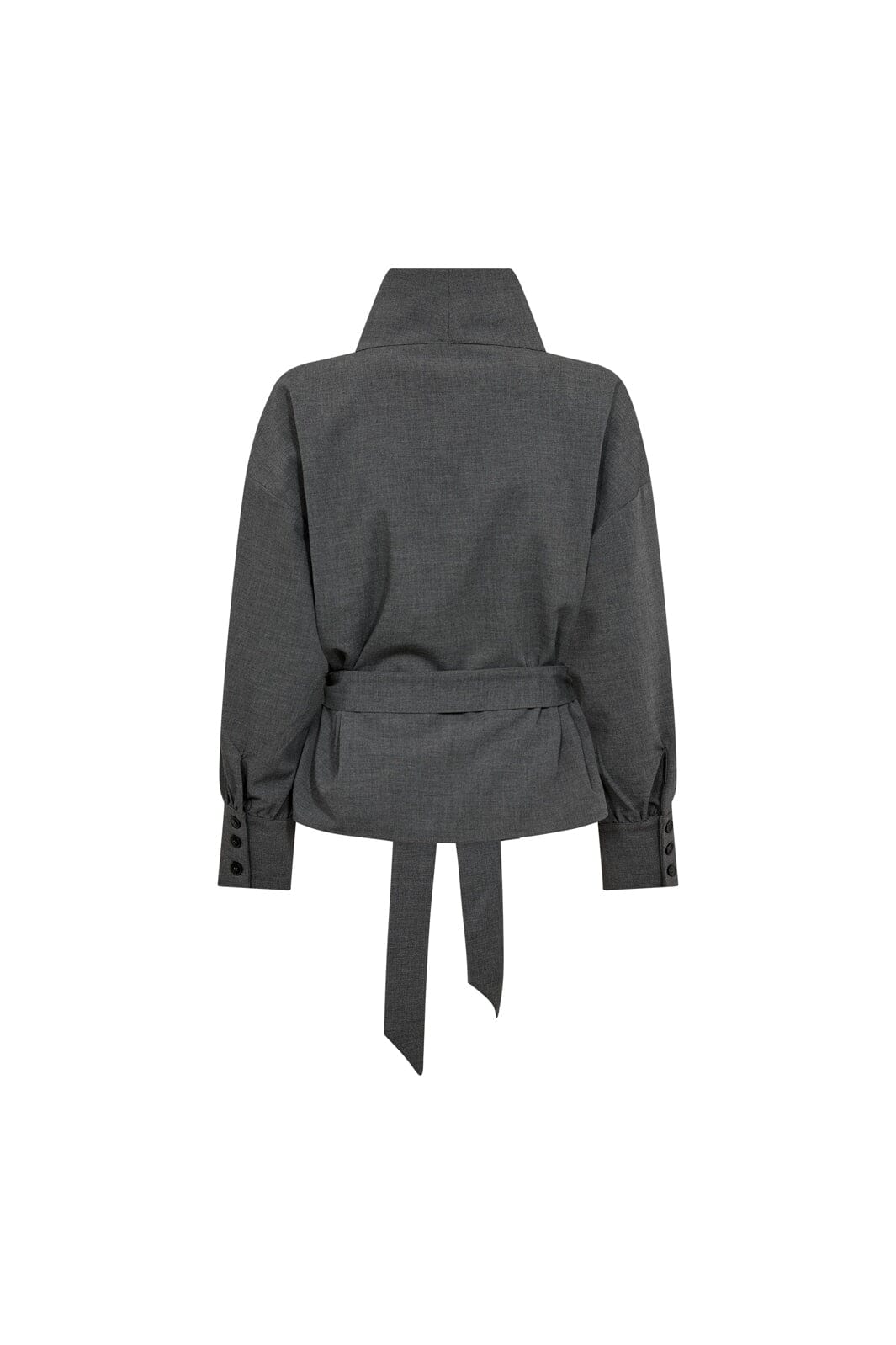 Co´Couture - Priscillacc Funnel Neck Blouse 500822 - 65003 - Mid Grey