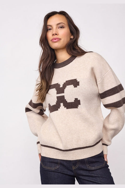 Co´Couture - Rowcc Coco Logo Knit 500085 - 10003 - Creme