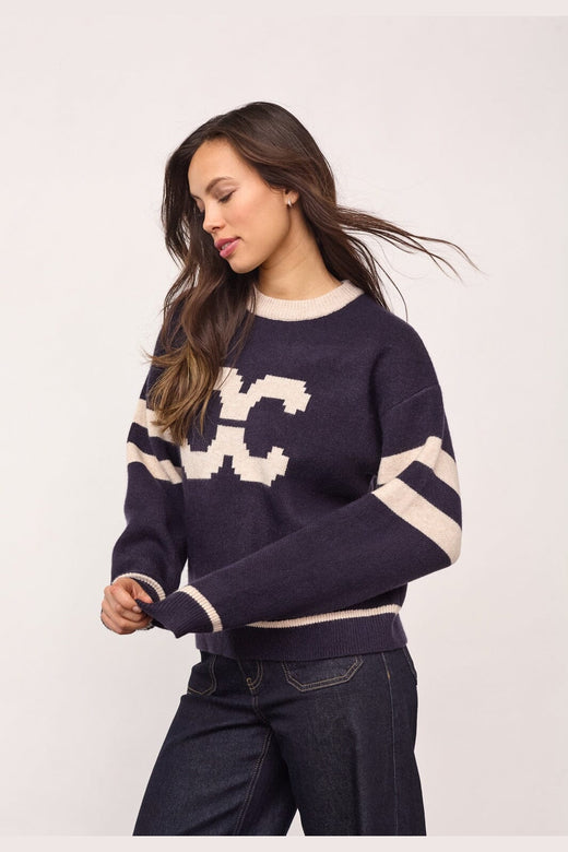 Co´Couture - Rowcc Coco Logo Knit 500085 - 40007 - Navy