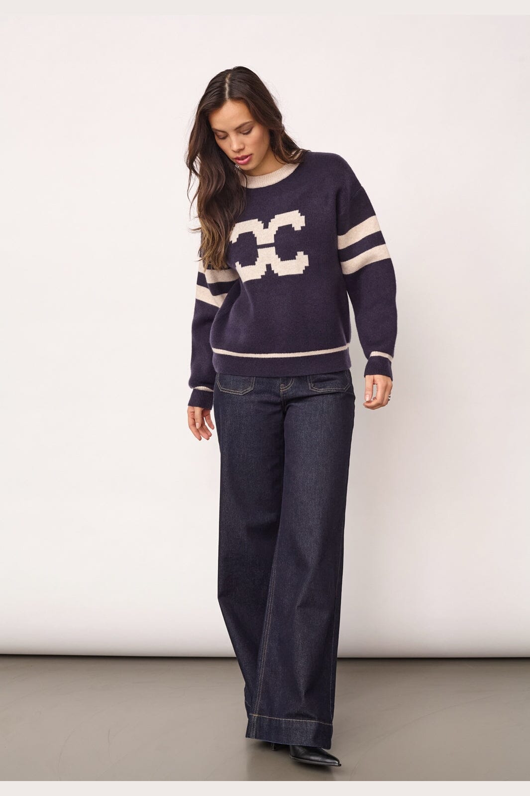 Co´Couture - Rowcc Coco Logo Knit 500085 - 40007 - Navy