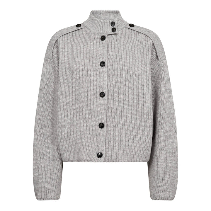 Co´Couture - Rowcc Utility Cardigan 500123 - 65006 - Grey Melange Cardigans 