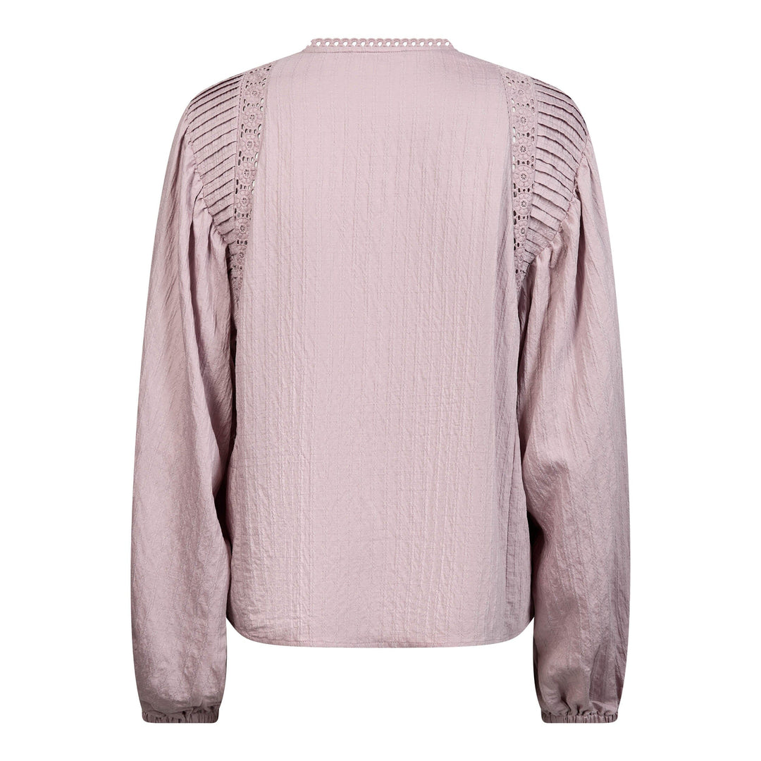 Co´Couture - Sennecc Lace Blouse 500568 - 35007 - Dusty Rose Bluser 