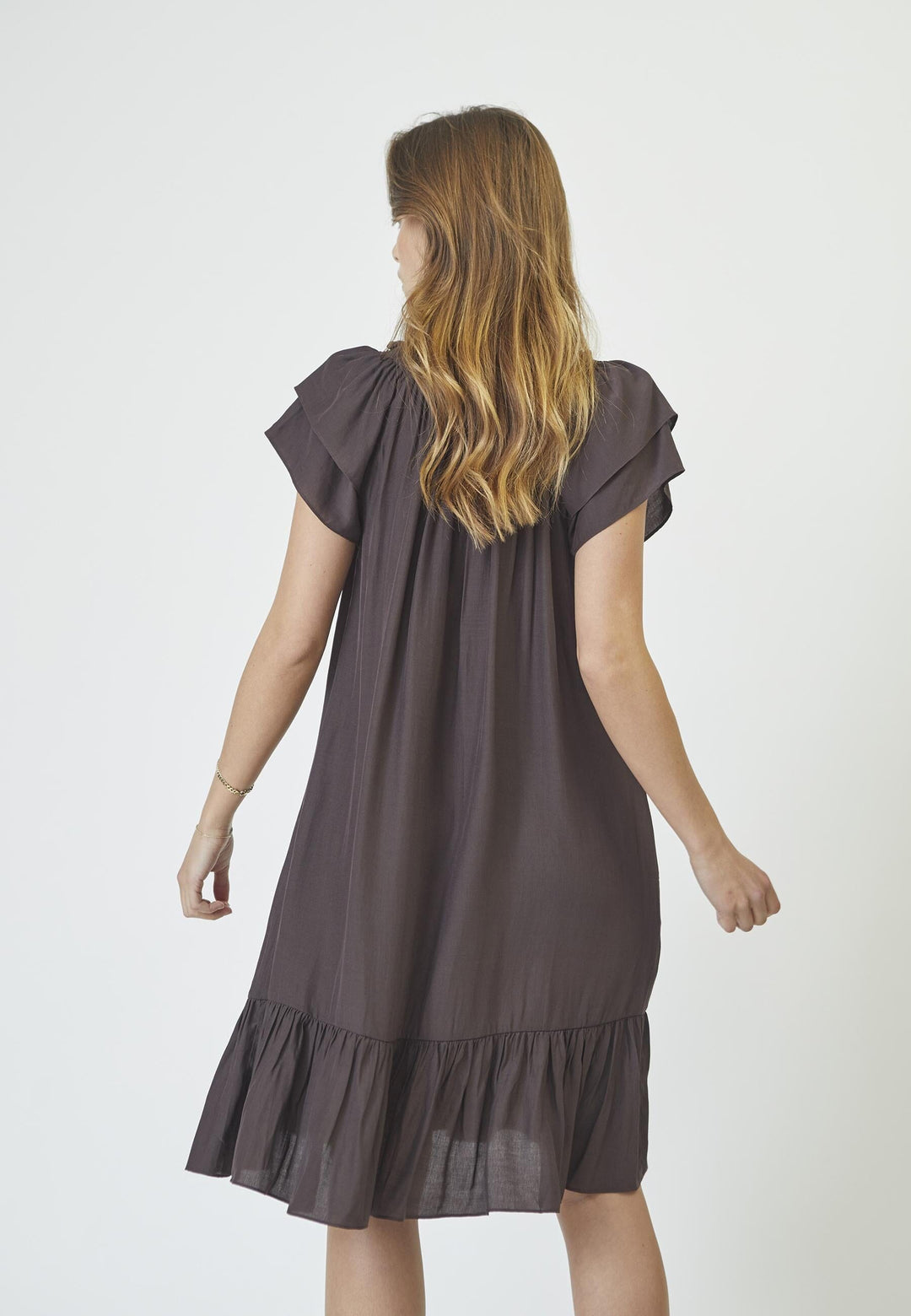Co´Couture - Sunrisecc Crop Dress 96230 - 83 - Mocca Kjoler 