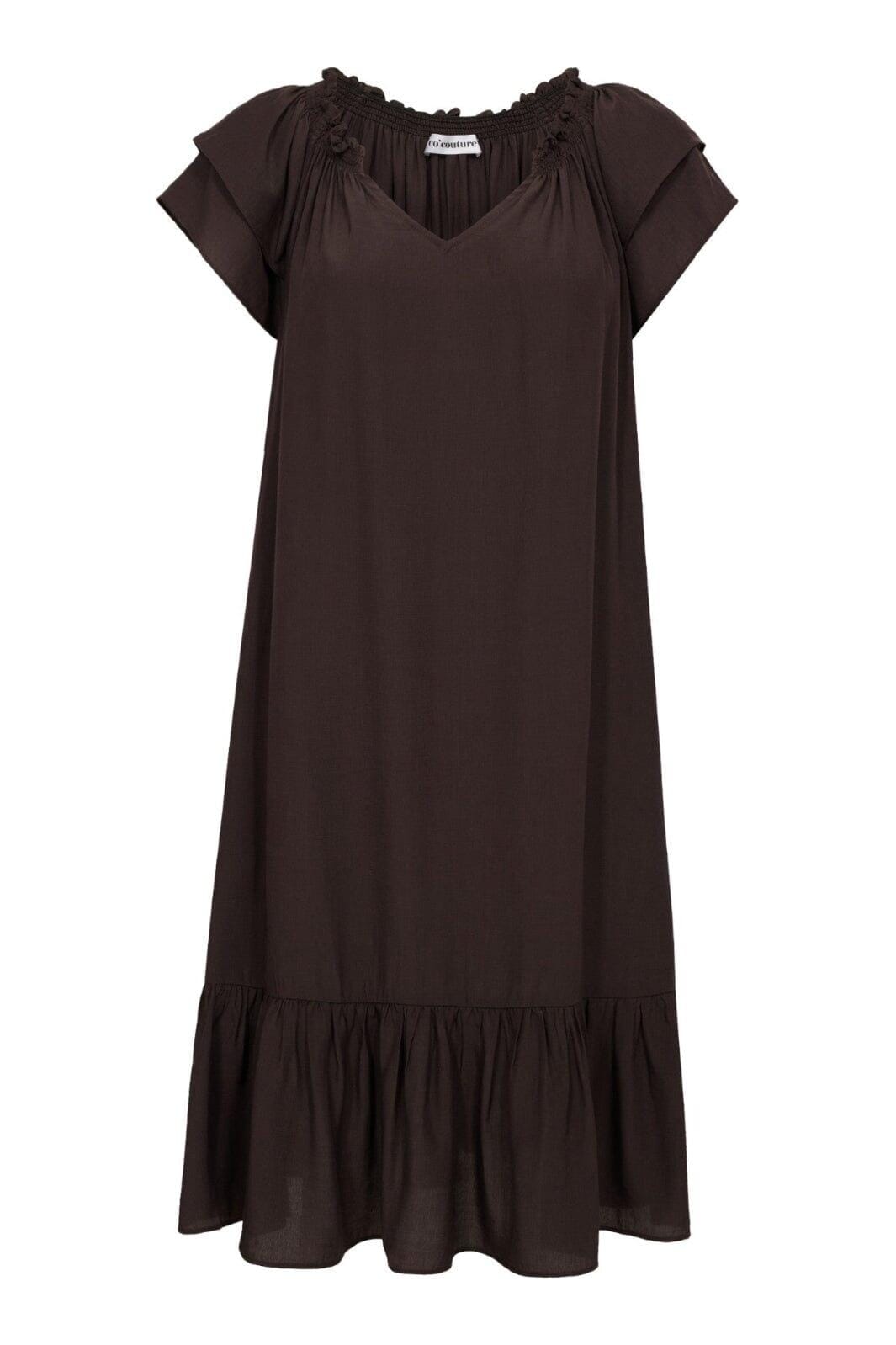 Co´Couture - Sunrisecc Crop Dress 96230 - 83 - Mocca Kjoler 