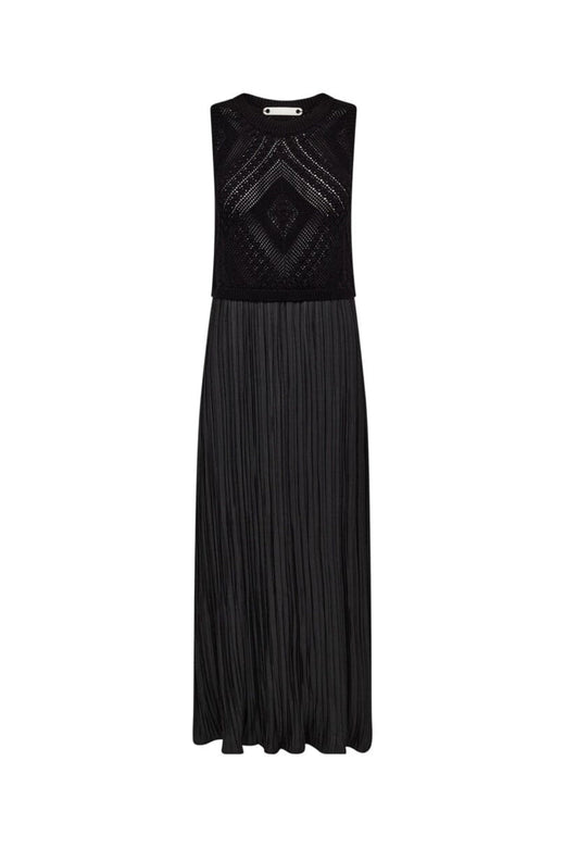Co´Couture - Tammycc Plissé Mix Dress 46059 - 96 - Black